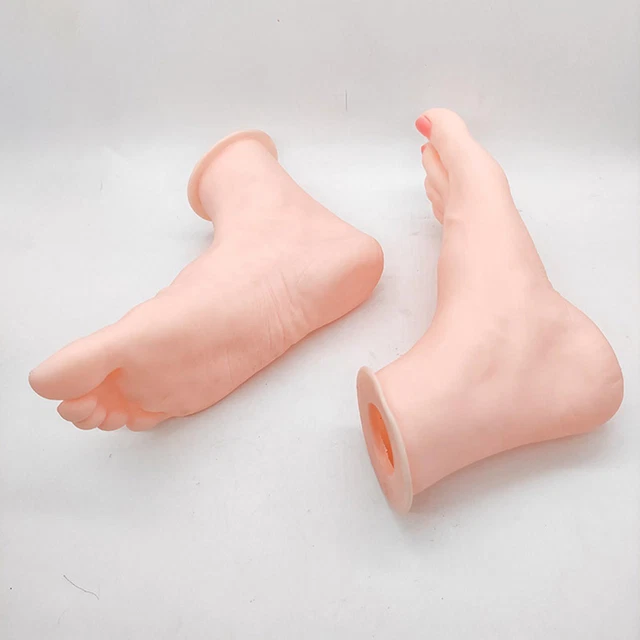 Modèle De Chaussette De Pied De Mannequin Féminin En PVC, Support