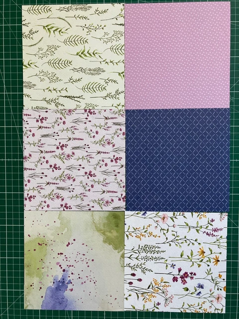 "Filigrane Blumen" Stampin Up Designerpapier, 24 Blatt 6" x 6"