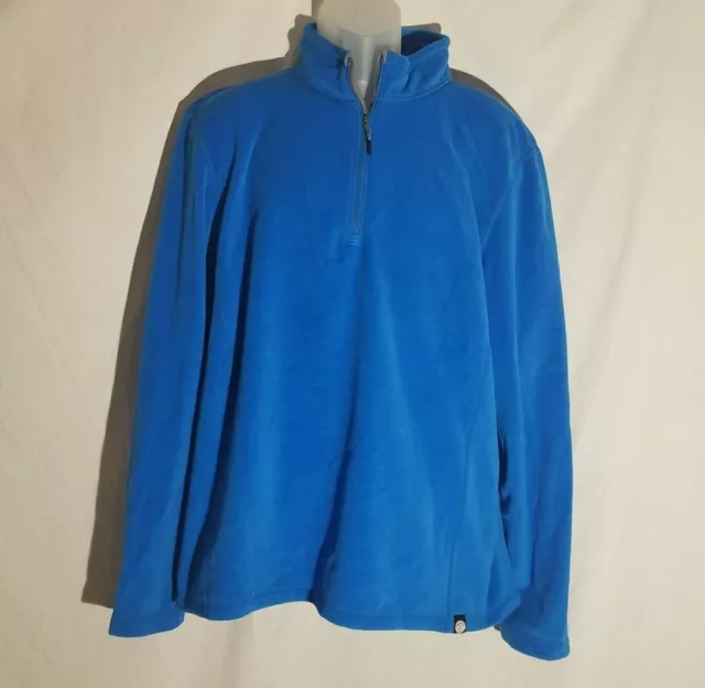 REI Co-op, Fleece, XL, 1/4 Zip, Pullover, Blue 100% Polyester Soft Hiking Jacket