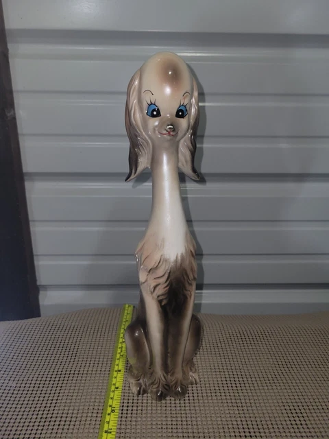 Retro Ventage Long Neck Cocker Spaniel Kitschy Dog Figure