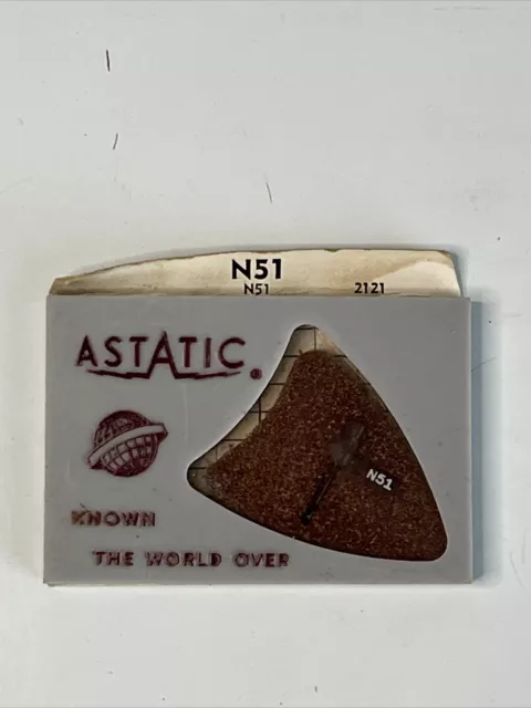 Astatic N 51 Sapphire Synthetic Needle Phonograph Jukebox NOS Estate