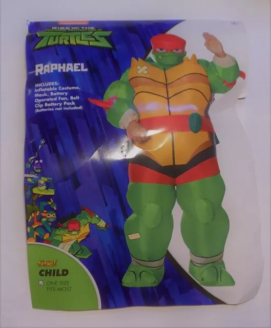 Teenage Mutant Ninja Turtles Child Inflatable Raphael Costume TMNT One Size Nick