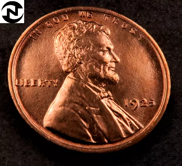 1925 Lincoln Wheat Penny Cent ~ Gem BU (red) ~ Better Date! ~~ 1 Coin