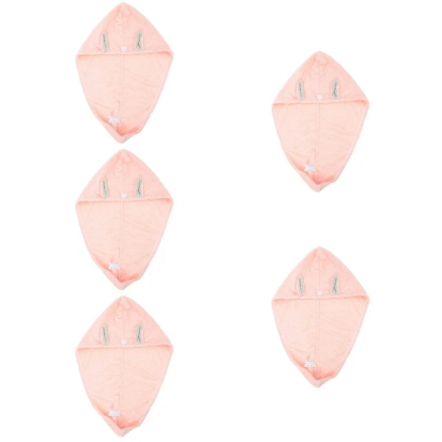 5x Turbante de cabello Toalla Spa Cabezal Envoltura Toalla Cabello Envoltura