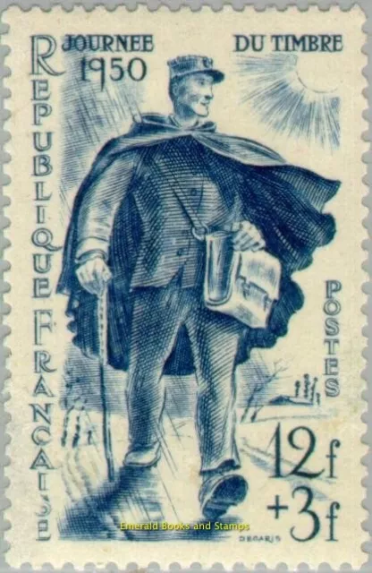 EBS France 1950 - Stamp Day - Journée du timbre - Rural Postman - YT 863 - MNH**