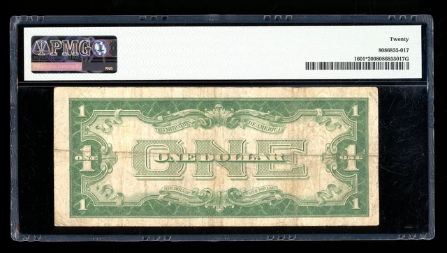 DBR 1928-A $1 Silver Funnyback STAR Fr. 1601* PMG VF-20 Serial *17200777A 2