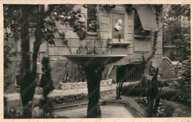 1939 CARAVAGGIO Casa Zibetti Villa Rocchi giardino Bergamo Fotografia