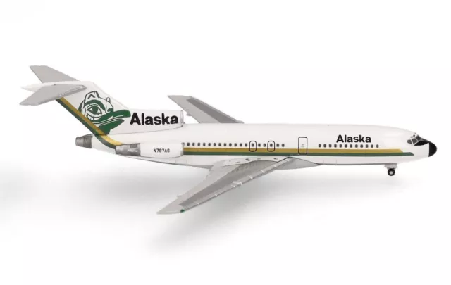 New! Herpa 537292 Alaska Totem Pole Boeing 727-100, reg. N797AS - 1:500 diecast