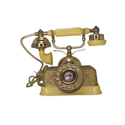 Teléfono de colección ornamentado estilo victoriano francés con esfera giratoria sin probar