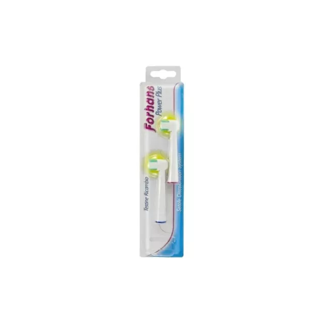 FORHANS Power Plus electric toothbrush - 2 replacement brush heads