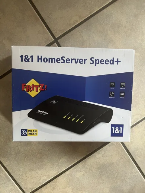 AVM FRITZ!Box 7590 AX als 1&1 Homeserver Speed+, schwarz in OVP WiFi-6 und ISDN