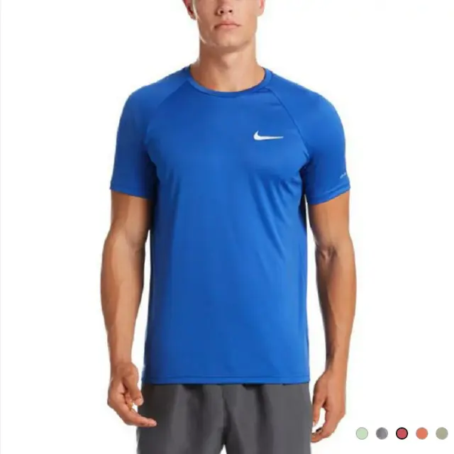 Nike Swim Hydroguard T-Shirt Dri Fit Mens M L XL UPF40 Nike T Blue Gray Navy Red