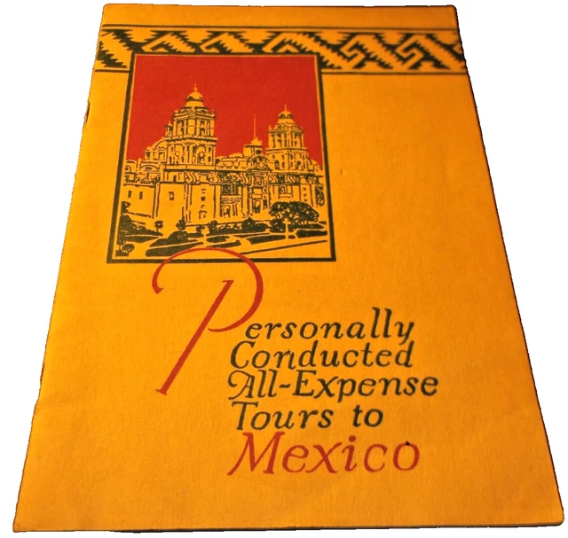1924 Missouri Pacific Mopac Personally Conducted Tours To Mexico  Booklet & Map