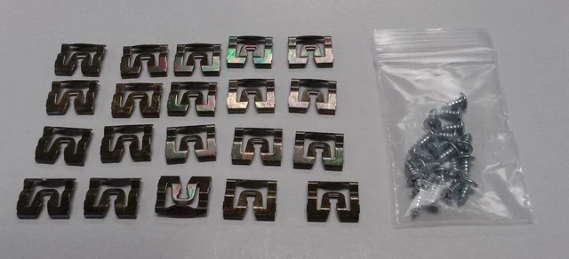 1971-1974 Dodge Charger Plymouth Roadrunner Windshield Molding Clip Kit 20Pc New