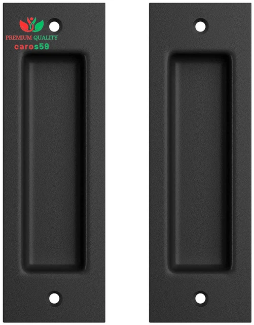 2Pack Flush Pull 6 1/2" Inset Handle, Recessed Finger Pull for Sliding Barn Door