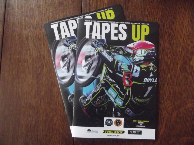 Ipswich Witches v Wolverhampton Wolves Premiership Speedway Programme 25/08/22