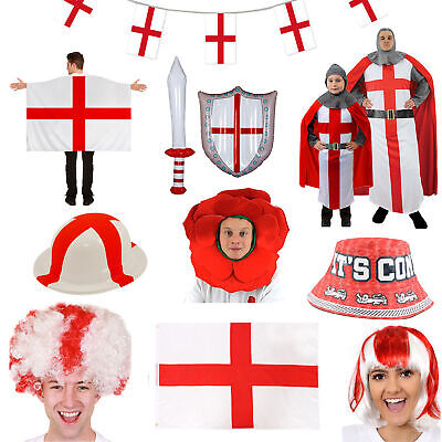 England St Georges Giorno Costumi Accessori outfit Rugby Cavaliere Costume Lotto
