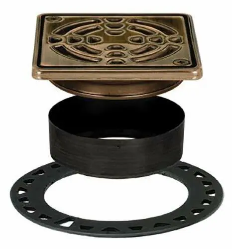 Schluter Kerdi-Drain Grate Kit, 4" Oil Rubbed Bronze