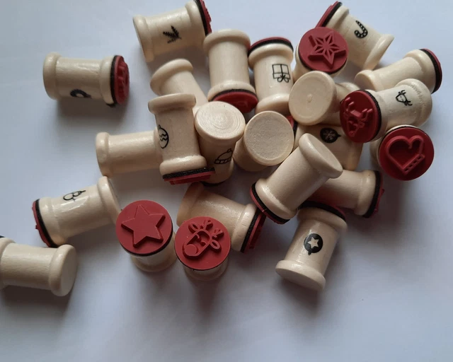 Motivstempel Holz Stempel Stamp Weihnachten Advent Mini Stempel