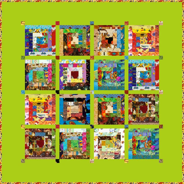 HUMPTY DUMPTY - 48" x 48"- Quilt-Addicts Pre-cut Patchwork Quilt Kit