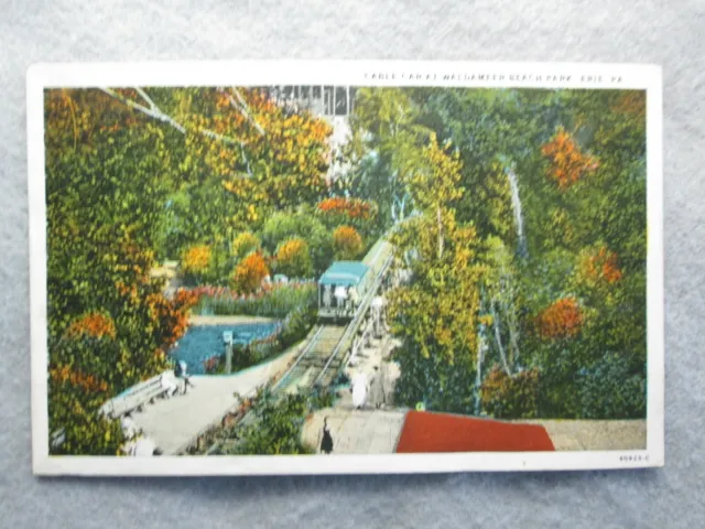 Antique Cable Car At Waldameer Beach Park, Erie, Pennsylvania Postcard