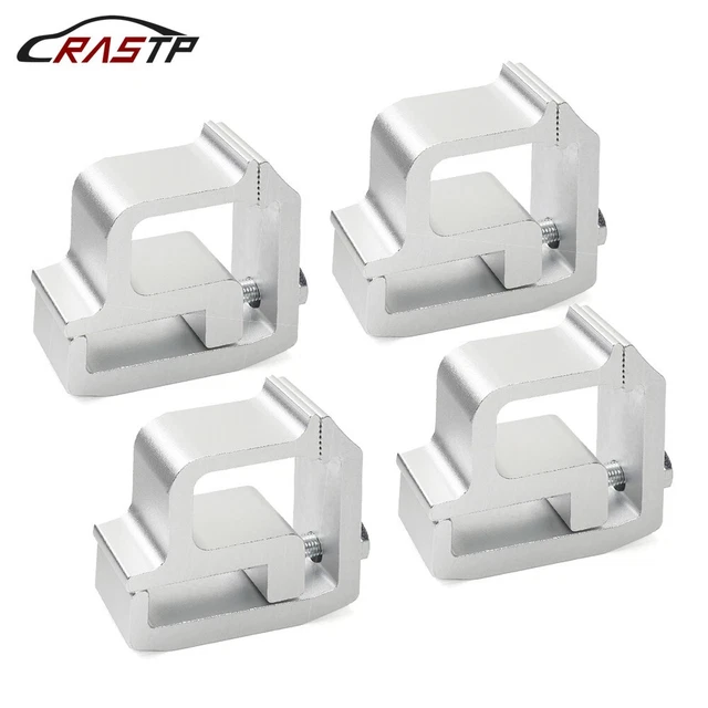 4 X Silver Truck Cap Topper Camper Shell Mounting Clamps Heavy Duty