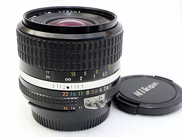 Nikon Ai-s Nikkor 35mm F2.8 Mf Breit Winkel Prime Linse Fx Exzellent Von Japan F