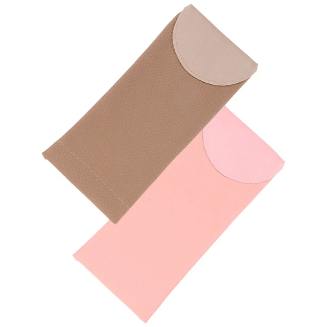 2 Pcs Glasses Storage Bag Eyeglass Slip Cases Portable Eyeglasses
