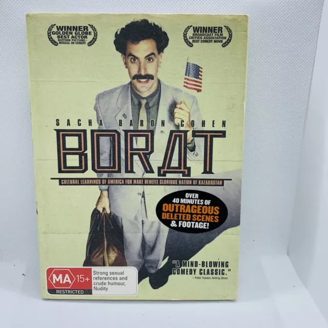 Borat Dvd Movie Region 4 Comedy Sacha Baron Cohen