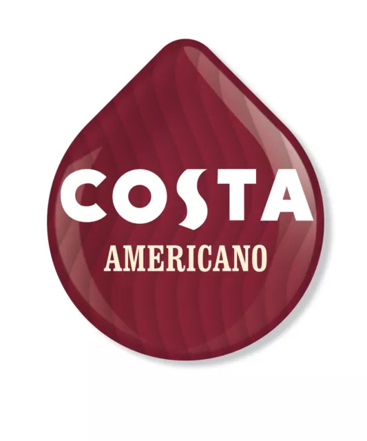 96 x Tassimo Costa Americano Coffee T-disc (Sold Loose)