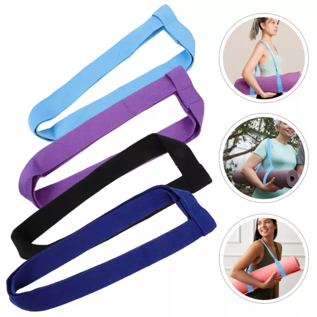 4pcs tragbarer Yoga -Gurt -Übungsband -Widerstandsgurt Yoga Roller Schlinge