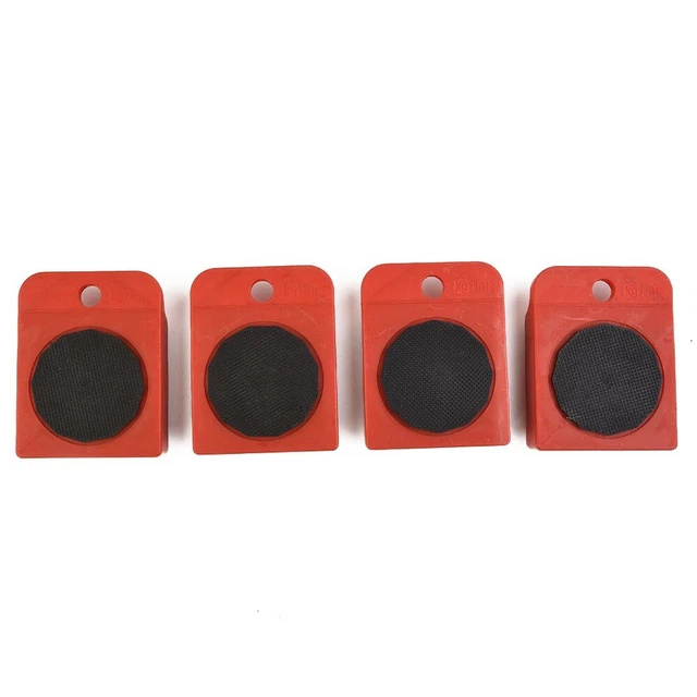 4x Moves Furniture-Tool Transport Shifter Moving Wheel Slider Remover Roller