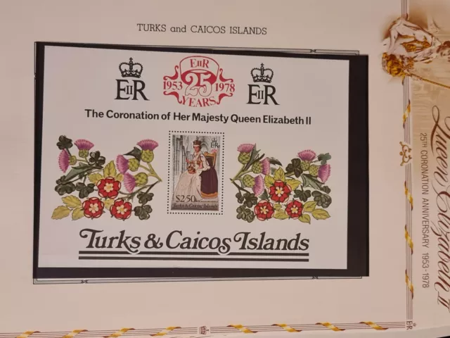 1978 UMM Turks Caicos GB QE2 Coronation 25th Anniversary Commonwealth Omnibus