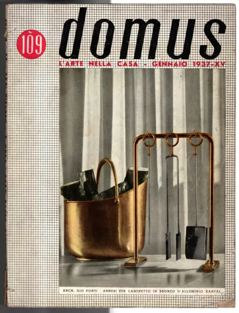 Domus. L'arte Nella Casa - N 109, Gennaio - 1937