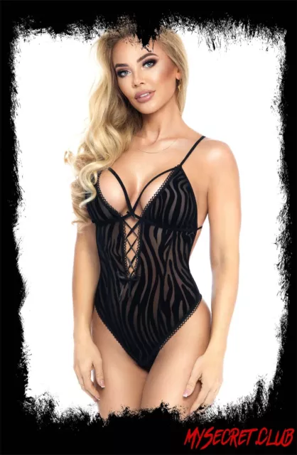 IRALL EROTIC WILLOW Teddy Crotchless Body Black Rose Ribbion - S M L XL 2XL  £36.95 - PicClick UK