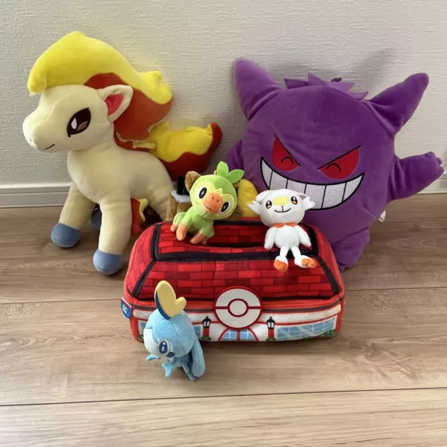 Pokemon Peluche Toy Gengar Ponyta Tissu Cover Set Utilisé du Japon