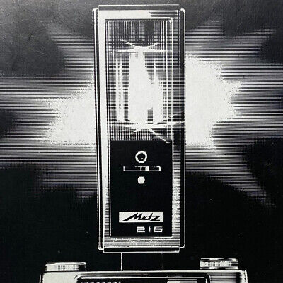 Vintage Metz Mecablitz 216 teleordenador Flash Instrucciones Manual De Operación