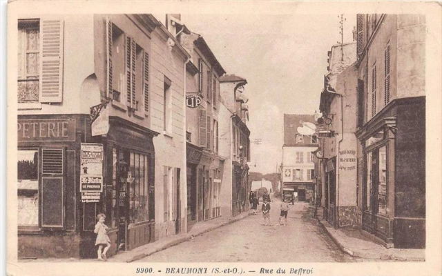 Cpa 95 Beaumont Rue Du Beffroi