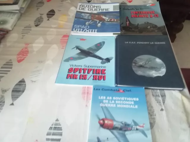 Lot de 5 ouvrages aviation de guerre RAF