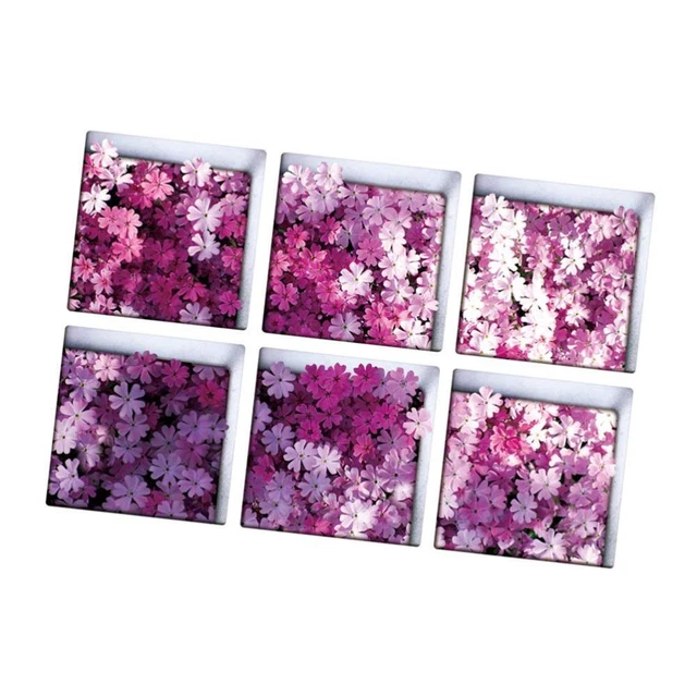 6 pegatinas 3D para bañera no impermeables calcomanías extraíbles de pared