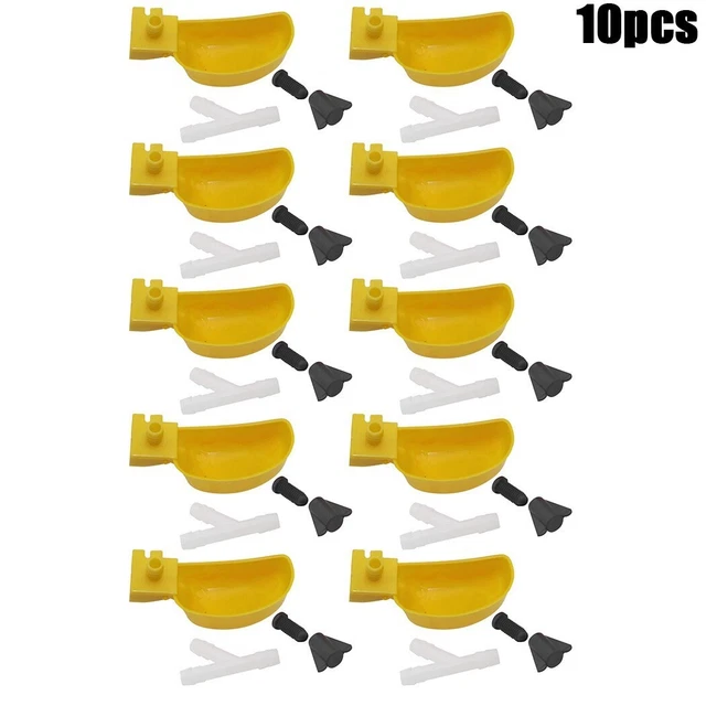 Comodo Alimentatore Coppa Acqua Automatica Ciotola Acqua per Uccellini 10pz Bicc