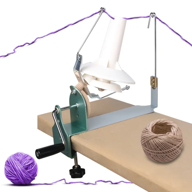 Yarn Ball Winder Jumbo Nylon Fiber/Wool/String Ball Winder Hand Operated Top NEW