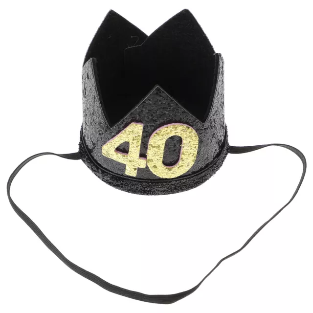 1 pieza Sombrero de fiesta Cumpleaños Fiesta Sombrero 40 Cabeza