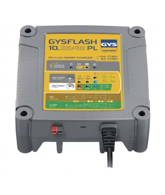 Chargeur batterie Plomb/LiFePO4 36/48V 10A de 10 à 230Ah GYSFLASH 10.36/48 PL Chargeur batterie Plomb/LiFePO4 36/48V 10A de 10 à 230Ah GYSFLASH 10.36/48 PL