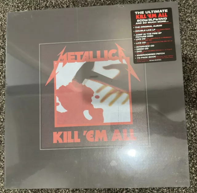 Metallica Kill Em All remastered SUPER DELUXE VINYL 4 LP 5CD DVD box set NEW/SEA