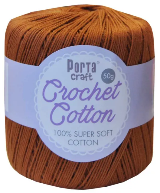 Crochet Cotton 50g 145m 3ply Caramel (Product # 156773)