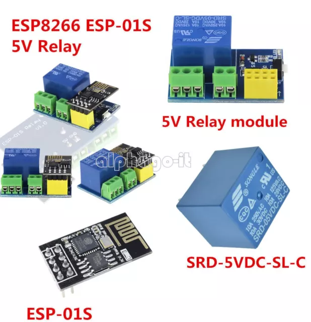 5V Wifi Relay Module ESP8266 ESP-01S SRD-5VDC-SL-C for DIY TOI Controller Home T