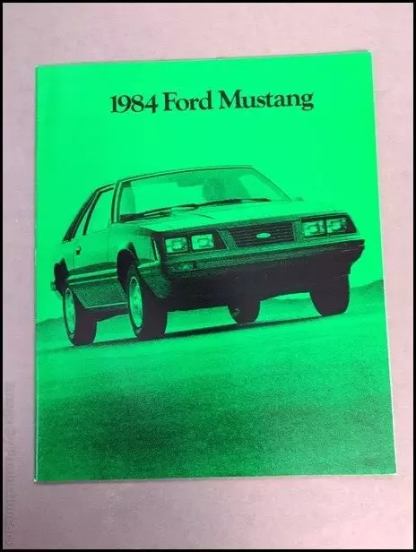 1984 Ford Mustang 28-page Vintage Car Sales Brochure Catalog - GT Turbo SVO