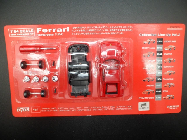 Miniature Ferrari 1:64 Kyosho X DyDo - Kit Voiture Mini Neuve - Collection Japon