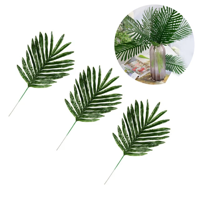 30pcs Green Simulation Blumen Künstliche Pflanzen Gefälschte Eisenblätter Home D